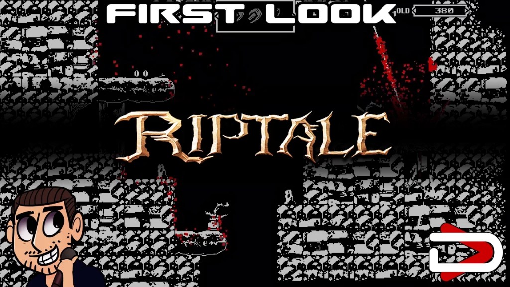 A 2D pixel art platform scene in 2 bit colour (red and white on a black background). A figure is in a maze of stone walls.
