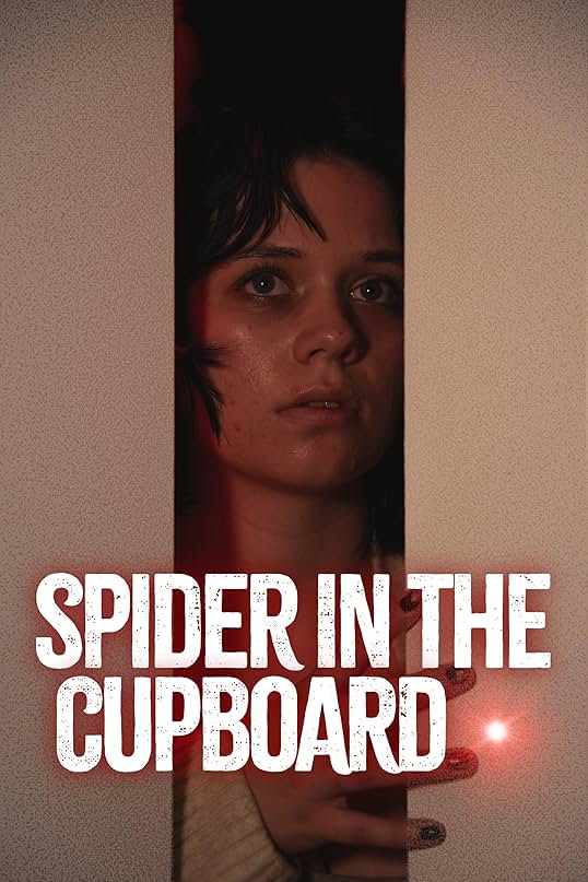 An image of a dimly-lit woman, staring blankly off to the side. The words "Spider in the Cupboard" are written across the bottom